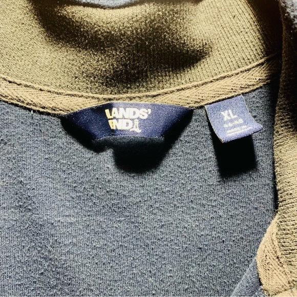 Lands’ End Men’s Navy Half-Zip Pullover SZ XL - Picture 3 of 9